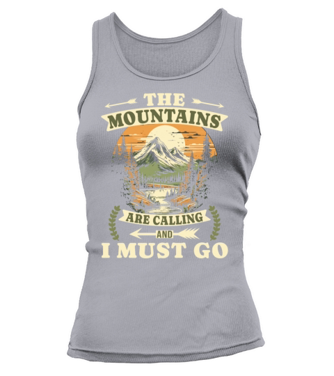 The Mountains Are Calling Vintage Hiking Tank top Woman