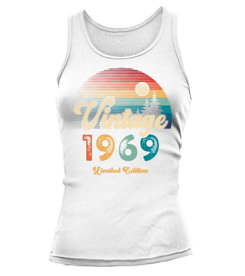 Vintage 1969 Birthday Retro Tank top Woman