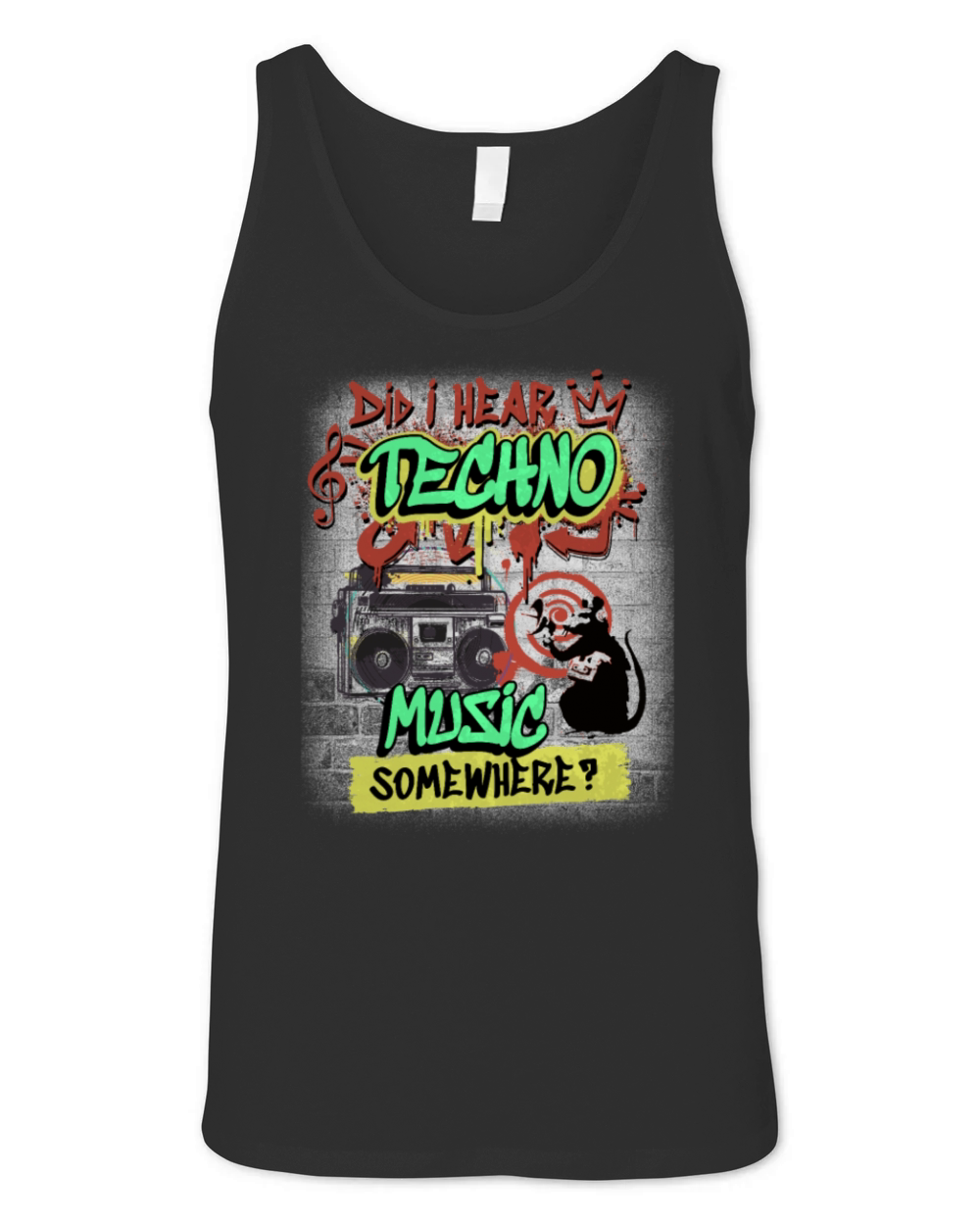 Hardcore Rave Music Raver 90s EDM House DJ Rave Unisex Jersey Tank