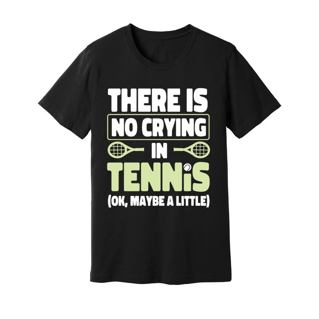 Funny Tennis Player Racket There Unisex Jersey Tee