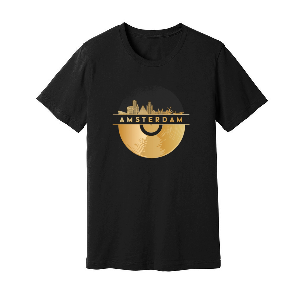Vinyl-Record-Player Music Unisex Jersey Tee