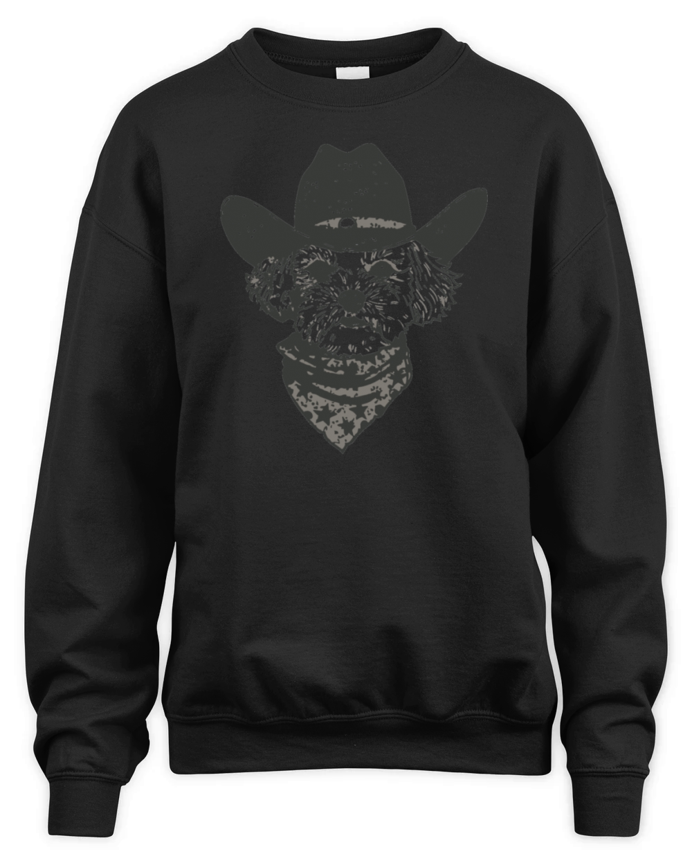 Maltipoo Cowboy Dog Maltese Western gifts Unisex Premium Crewneck Sweatshirt