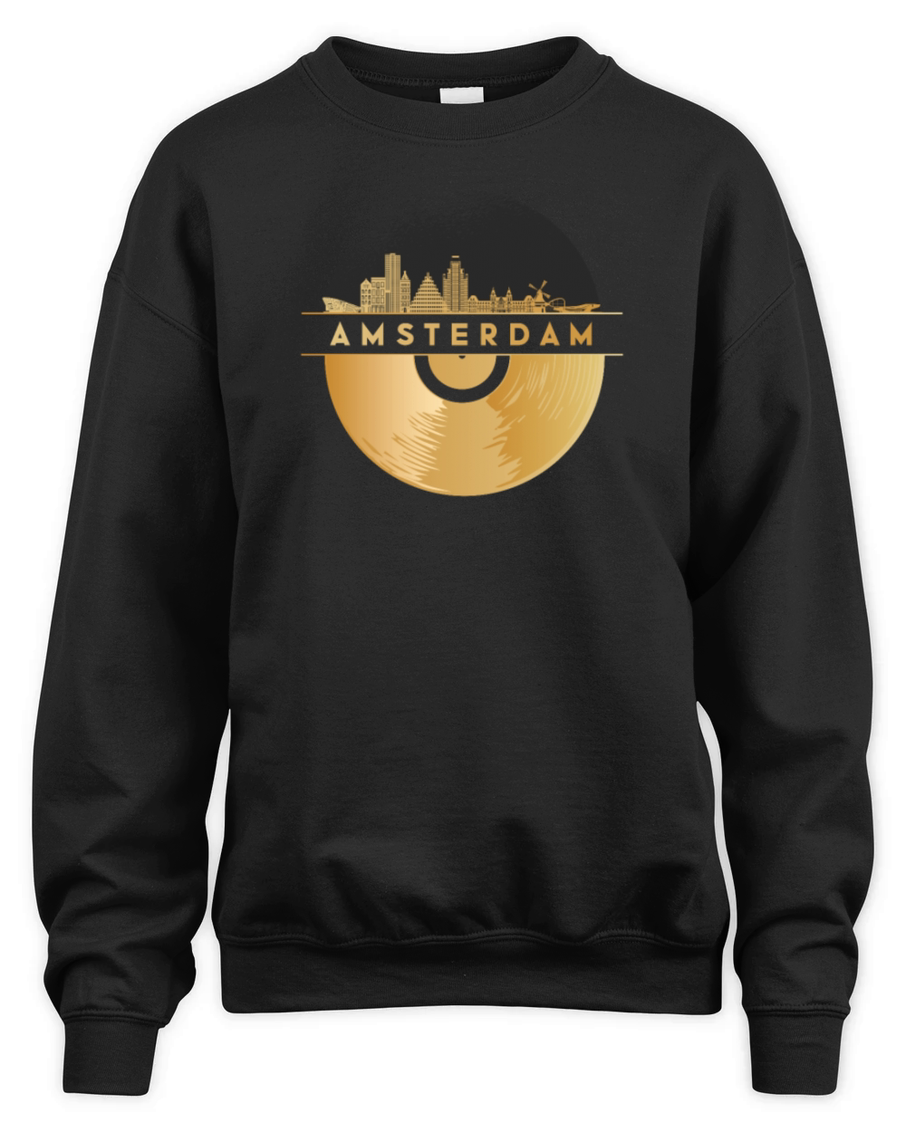 Vinyl-Record-Player Music Unisex Premium Crewneck Sweatshirt