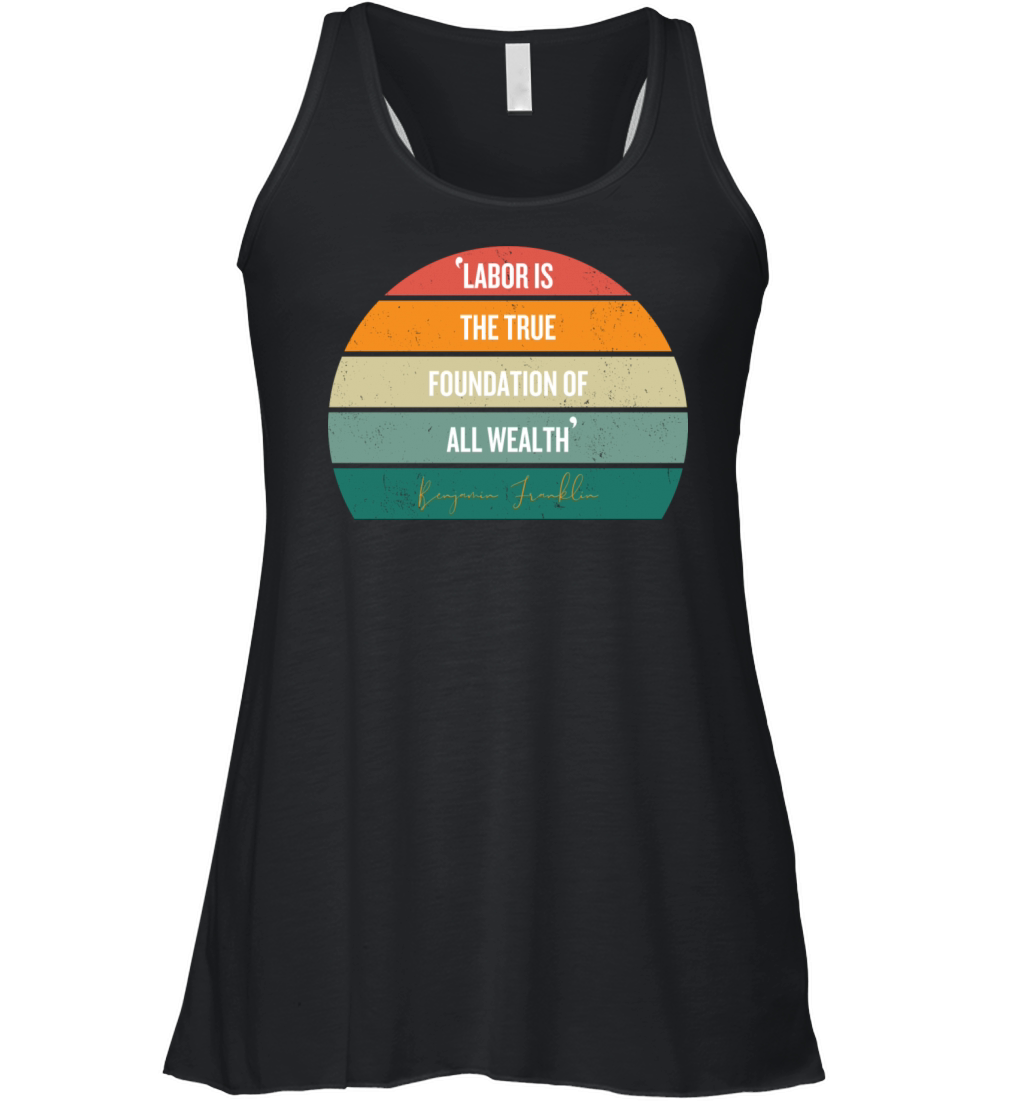 Labor Day Vibes Design T-Shirt for Men and Women Women's Flowy Tank Top