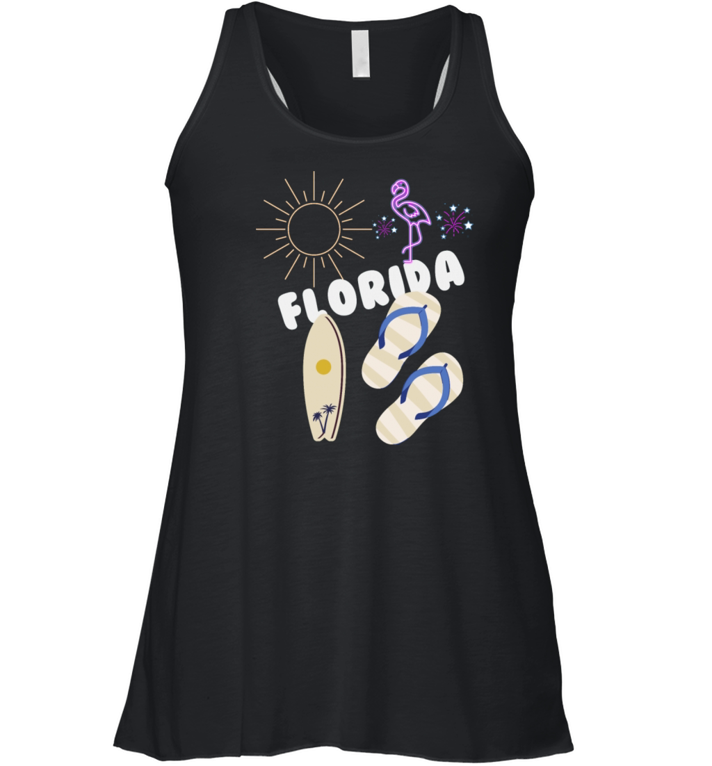 vintage florida retro Women's Flowy Tank Top