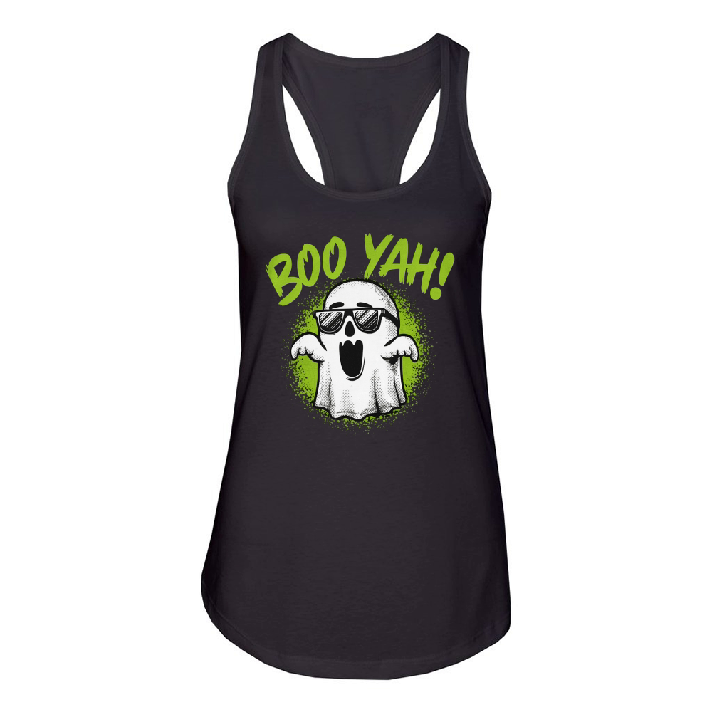 Boo Yah Halloween Women's Racerback Tank