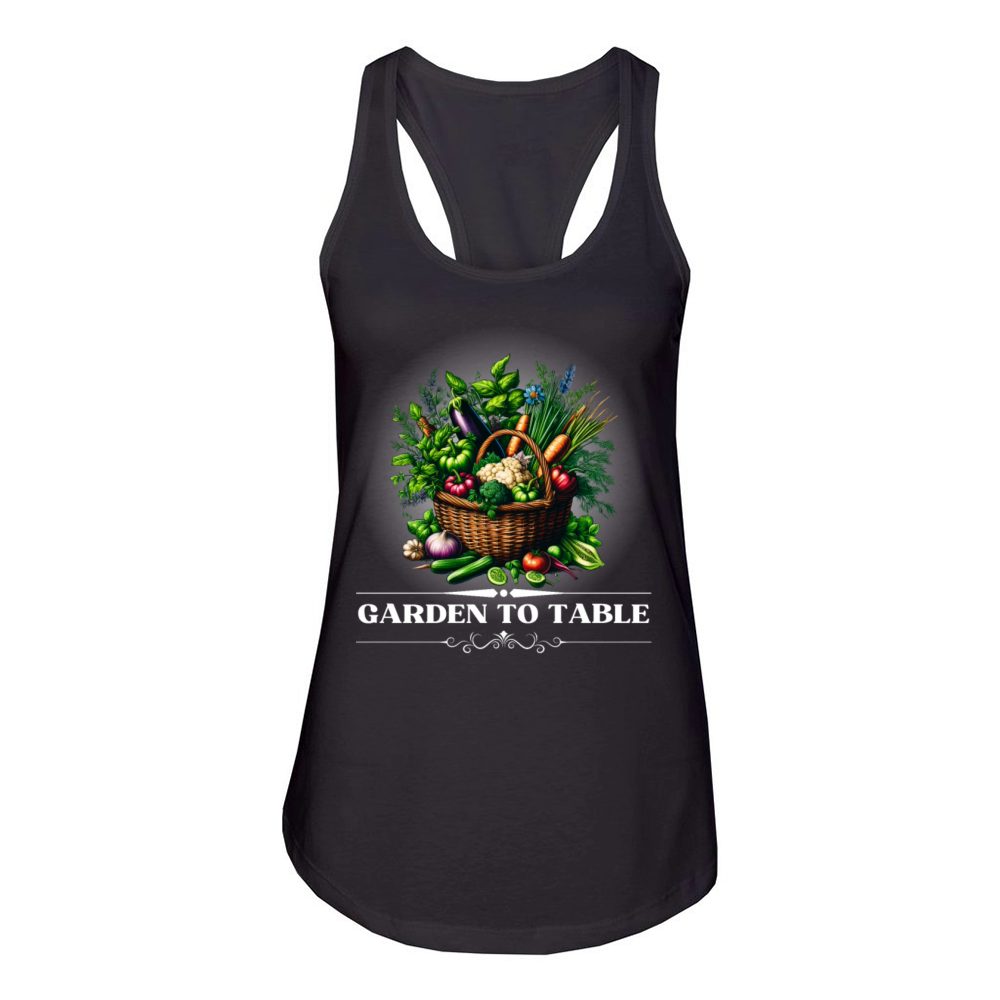 Vegetables Retro Art Women's Racerback Tank