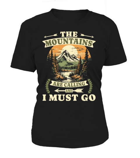 The Mountains Are Calling Vintage Hiking Women's T-Shirt