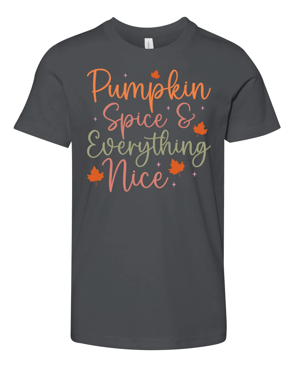 Pumpkin spice & everything nice Youth Unisex Jersey Tee