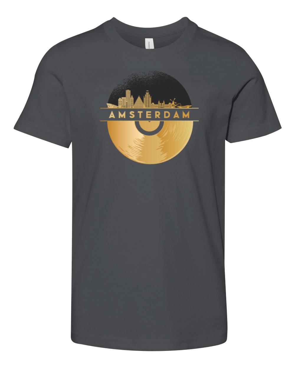 Vinyl-Record-Player Music Youth Unisex Jersey Tee