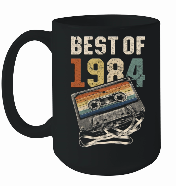 Best Of 1984 Birthday Cassette Tape Ceramic Mug