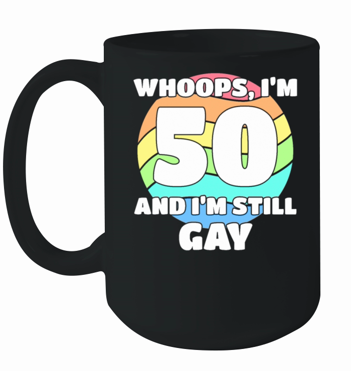 Funny Gay Pride - 50th Birthday 50 BDay Lesbian Ceramic Mug