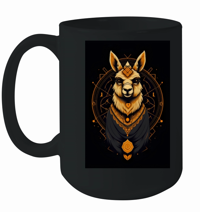 Llama T-shirt - Mens Funny Gift Top Boys Birthday Ceramic Mug