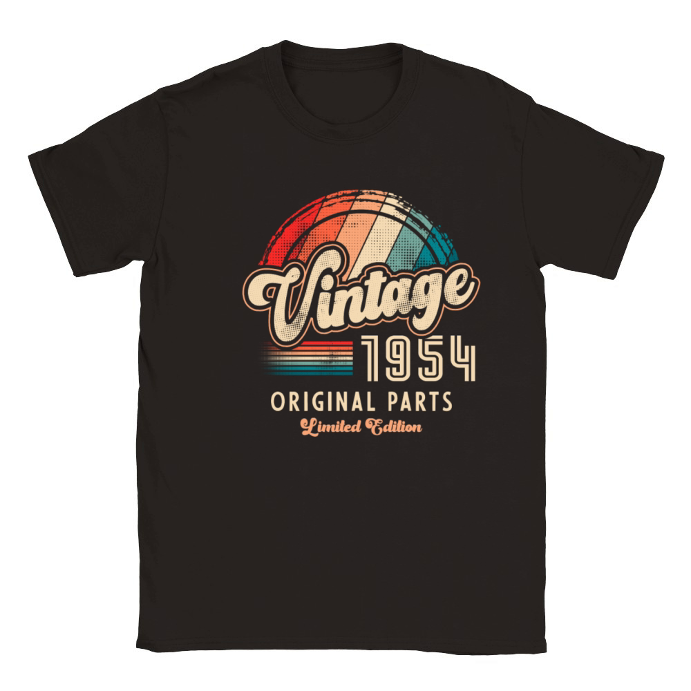 Vintage 1954 Birthday Retro Classic Kids Crewneck T-shirt