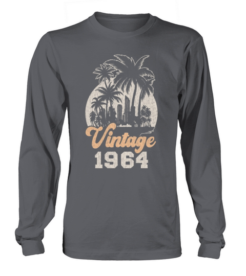 Vintage 1964 Birthday Palm Trees Long sleeved Unisex
