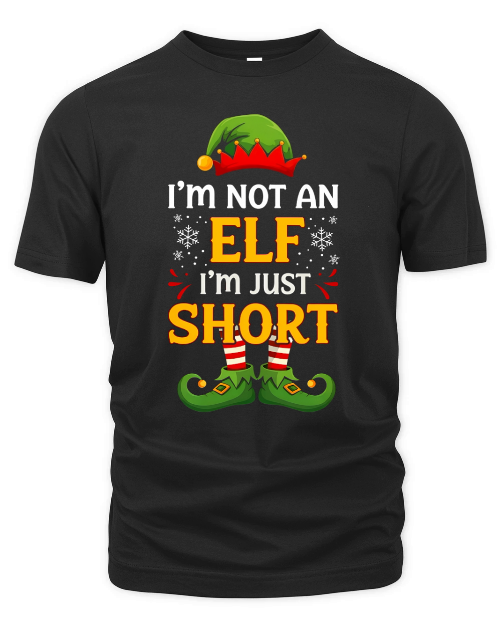 IM NOT AN ELF IM JUST SHORT Organic Unisex T-shirt