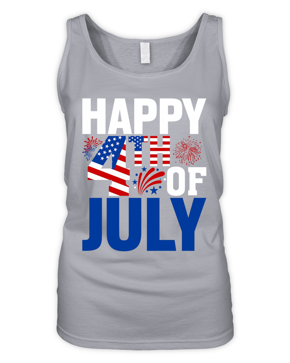Happy 4th of July (2) Organic Women's Tank Top