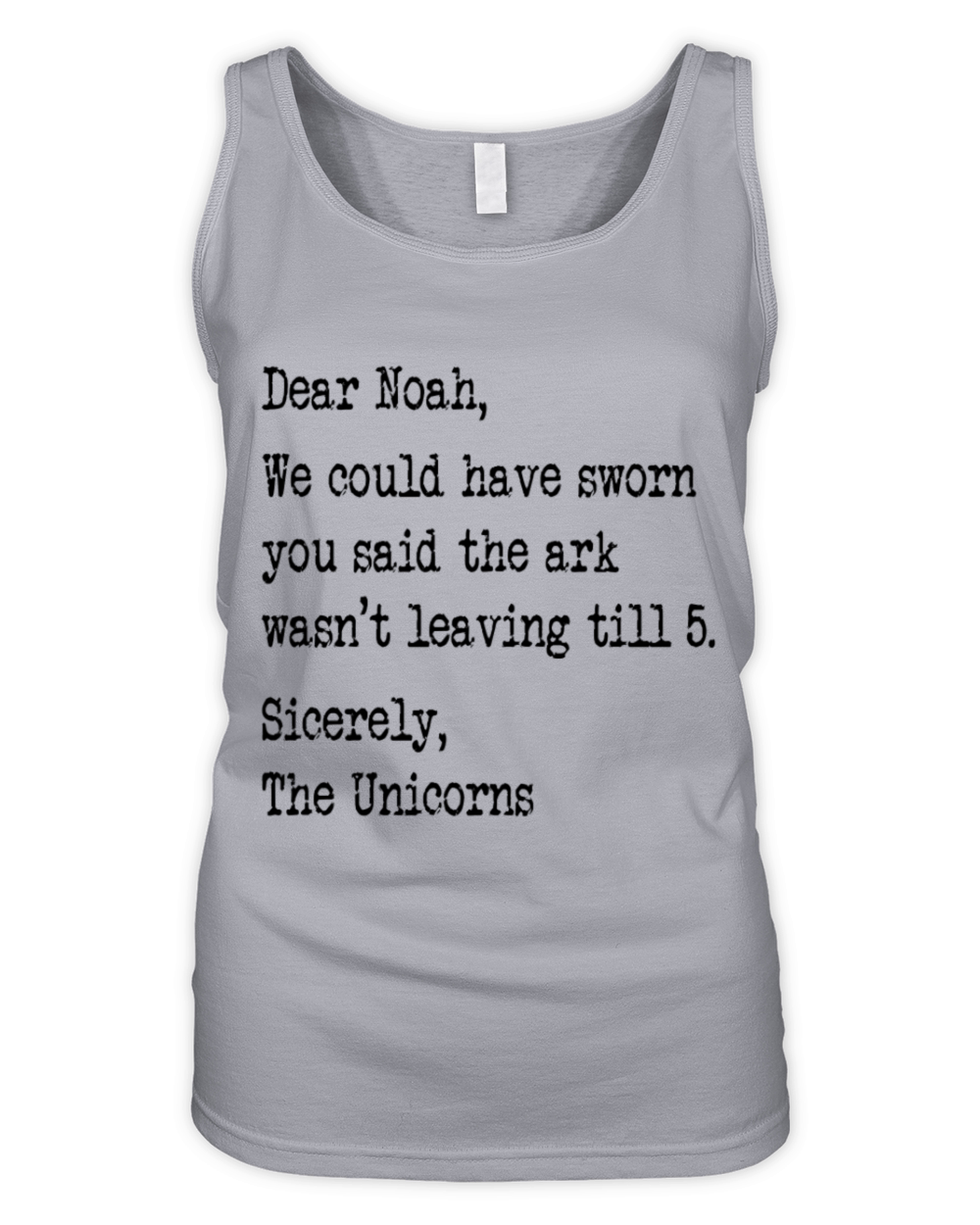 Quirky Noah and the Unicorns Funny Quote Organic Women's Tank Top
