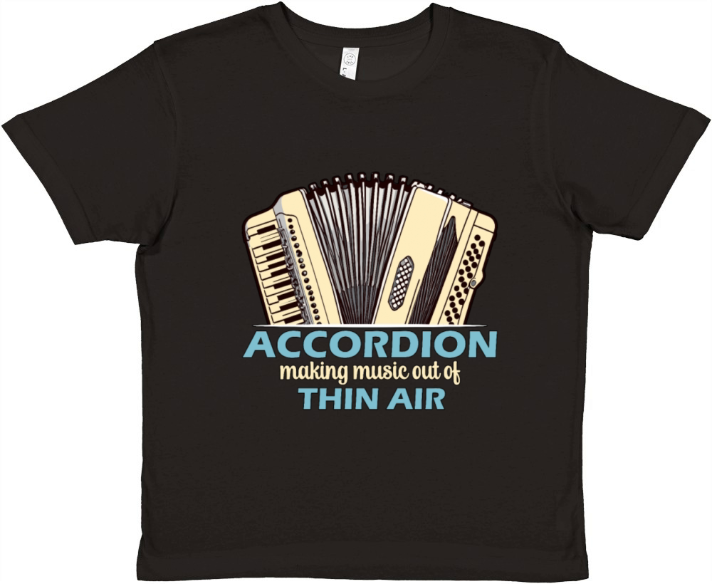 Accordion Making Music Out Of Wind Instrument Premium Kids Crewneck T-shirt