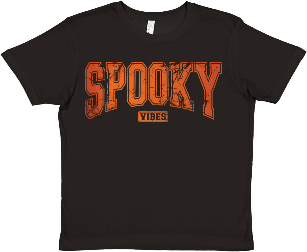 Halloween Spooky Vibes 02 Premium Kids Crewneck T-shirt