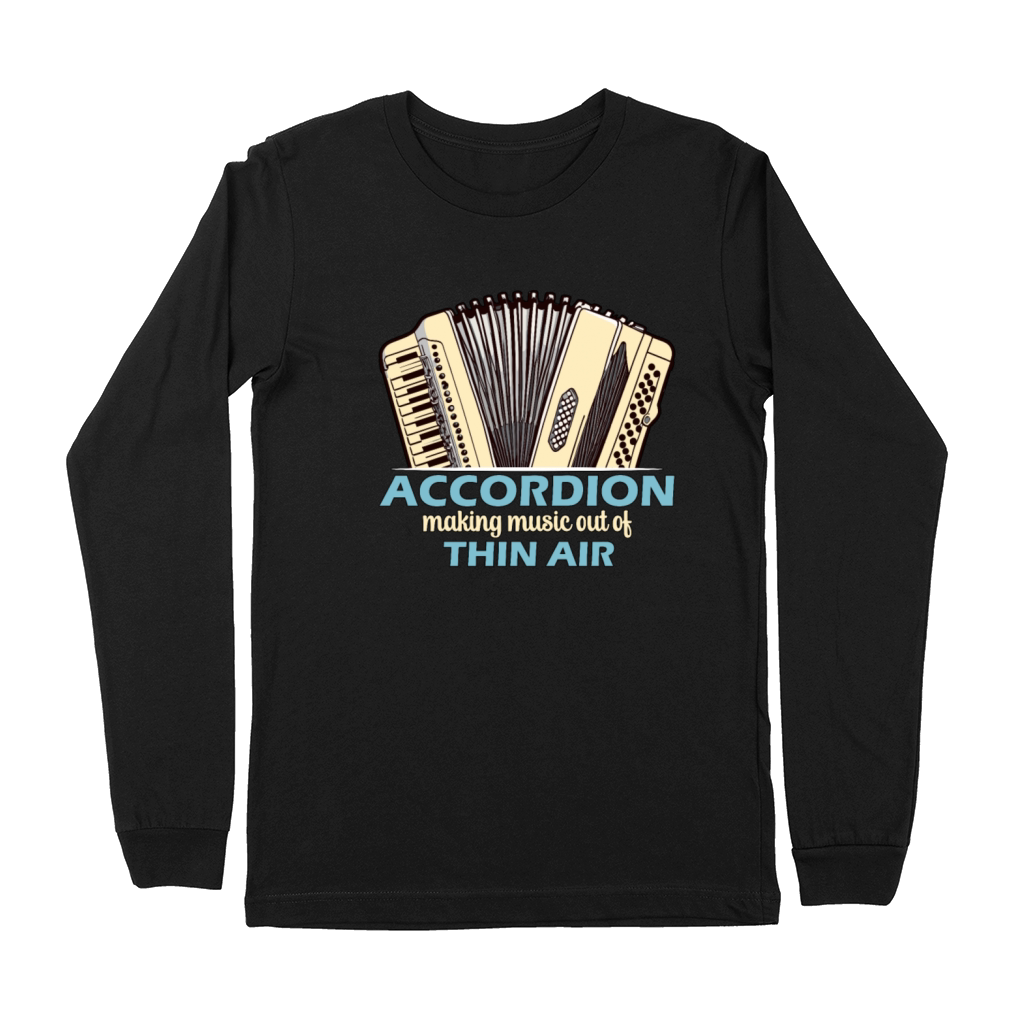 Accordion Making Music Out Of Wind Instrument Premium Long Sleeve