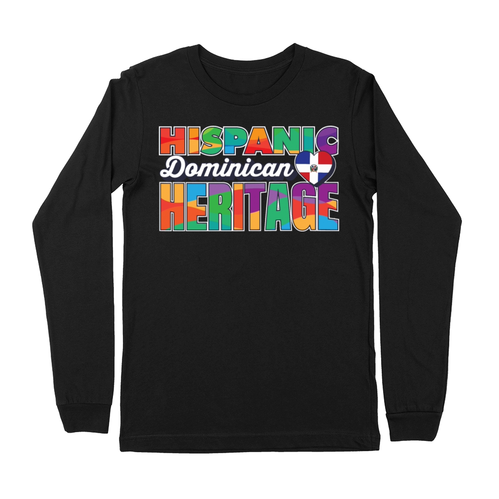 Hispanic Dominican Heritage Pride Dominican Premium Long Sleeve