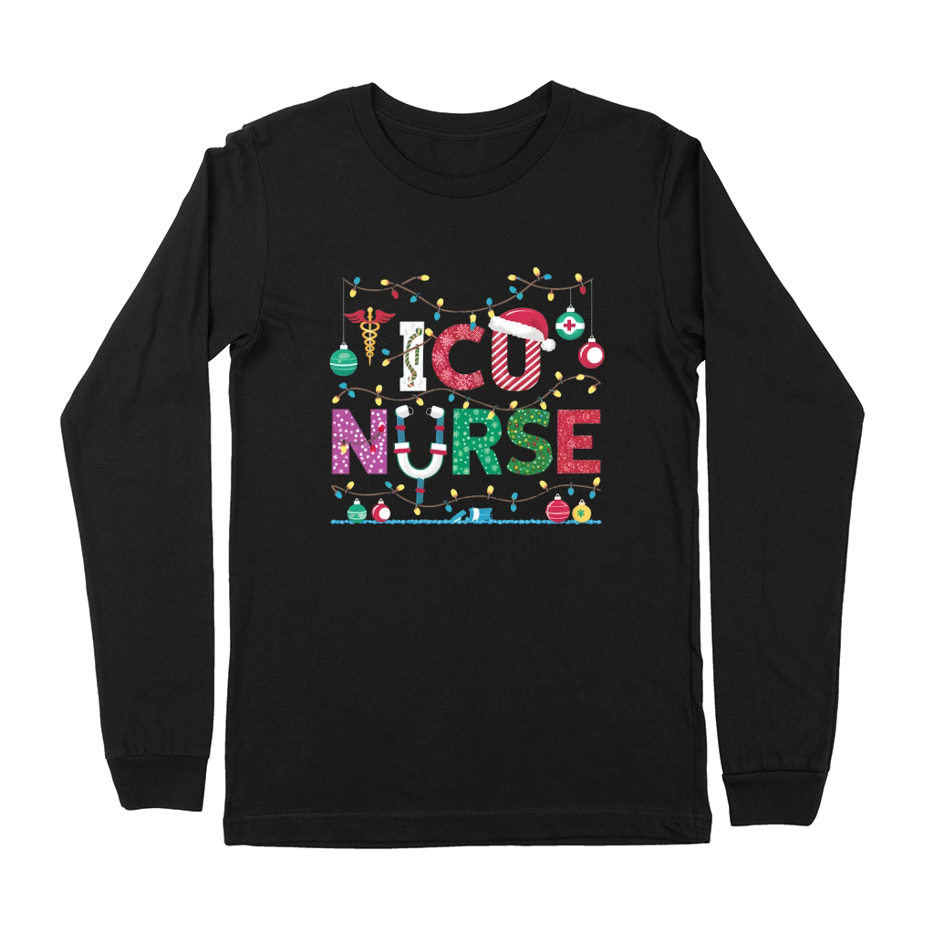 ICU Nurse Christmas Premium Long Sleeve