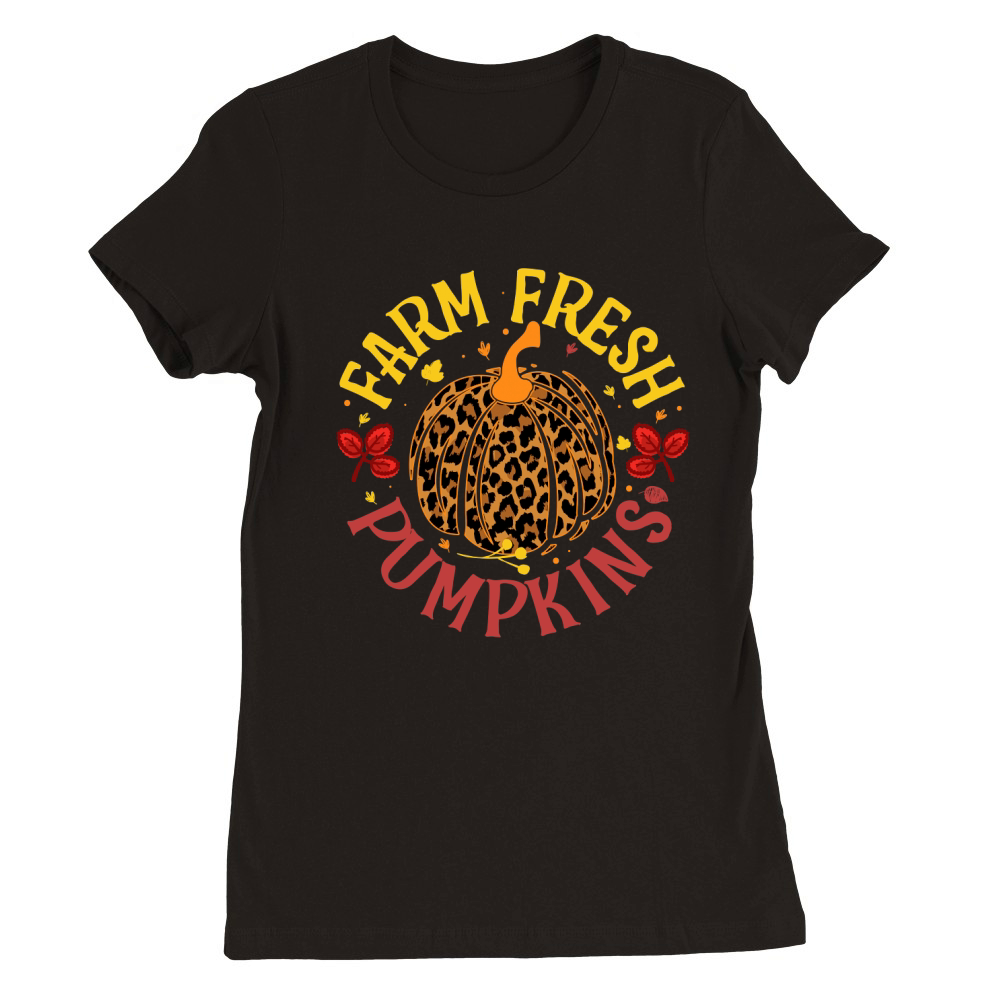 farm fresh pumpkins Premium Womens Crewneck T-shirt