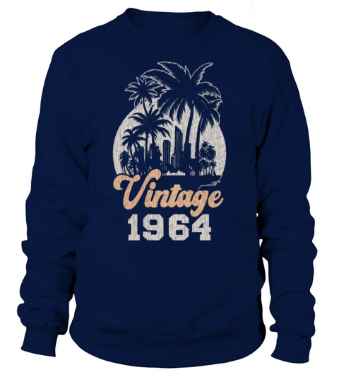 Vintage 1964 Birthday Palm Trees Sweatshirt Unisex