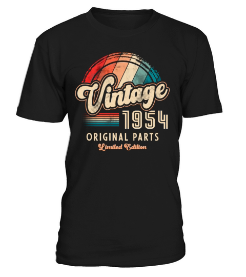 Vintage 1954 Birthday Retro T-Shirt Unisex