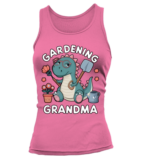 grandmother funny gardening potted flower farm Tank top Woman