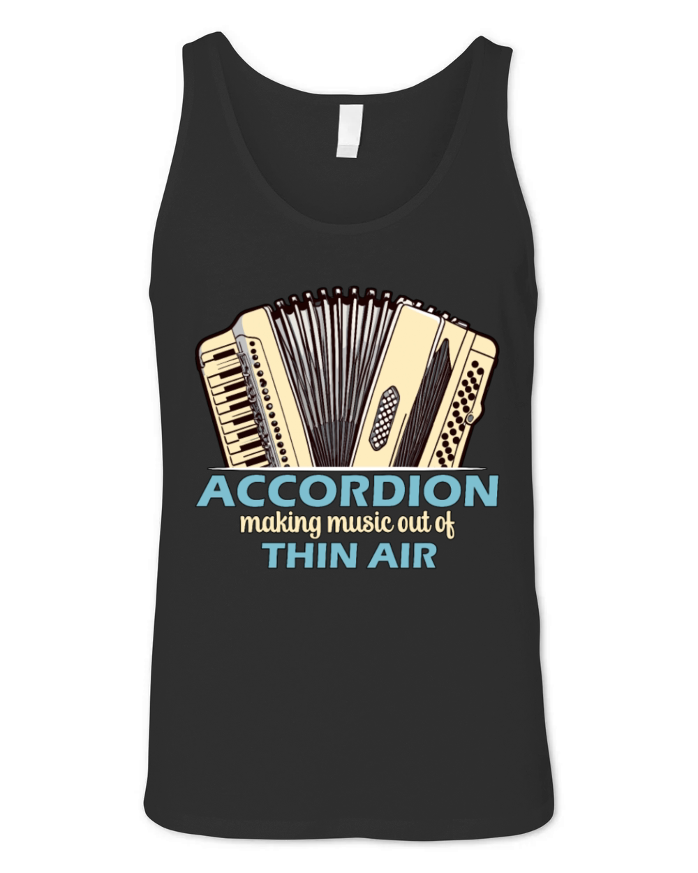 Accordion Making Music Out Of Wind Instrument Unisex Jersey Tank