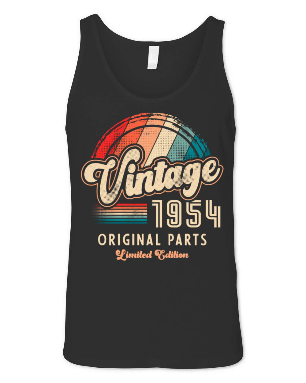 Vintage 1954 Birthday Retro Unisex Jersey Tank