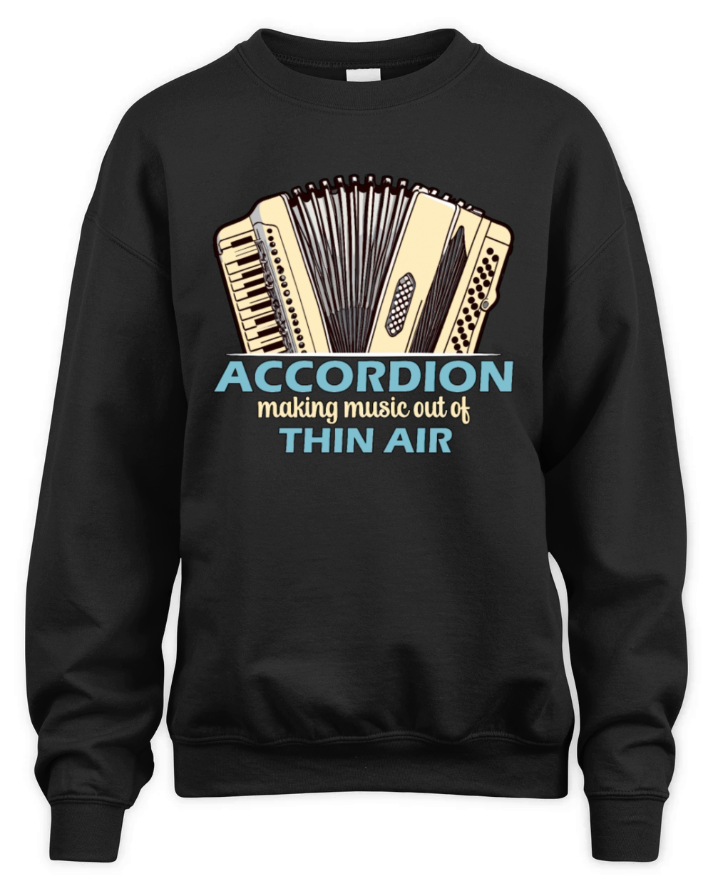 Accordion Making Music Out Of Wind Instrument Unisex Premium Crewneck Sweatshirt