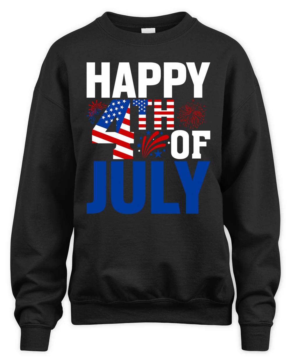Happy 4th of July (2) Unisex Premium Crewneck Sweatshirt