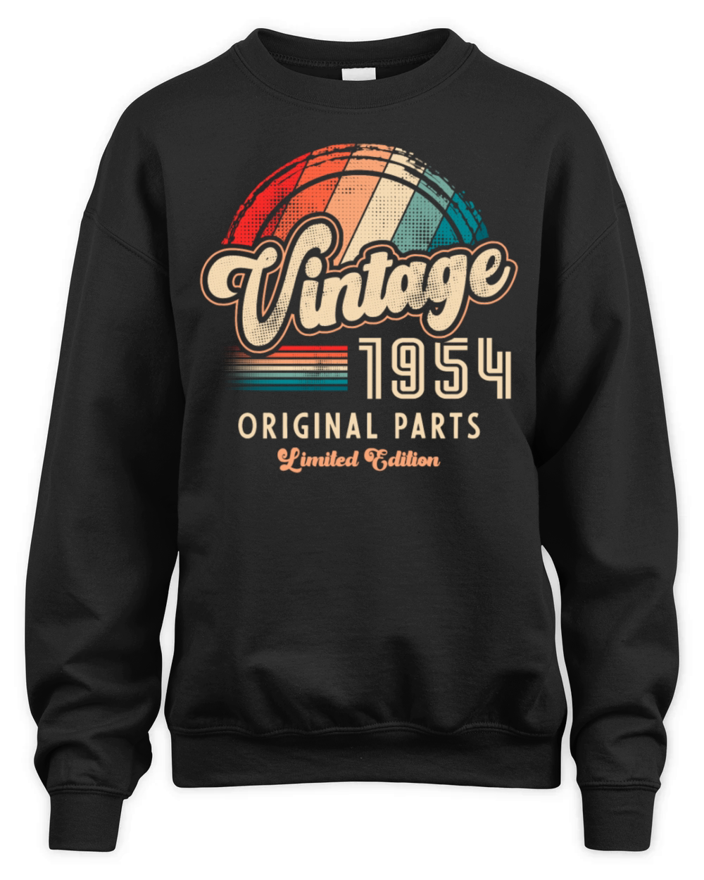 Vintage 1954 Birthday Retro Unisex Premium Crewneck Sweatshirt