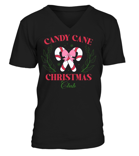 Christmas vintage candy club V-Neck T-shirt
