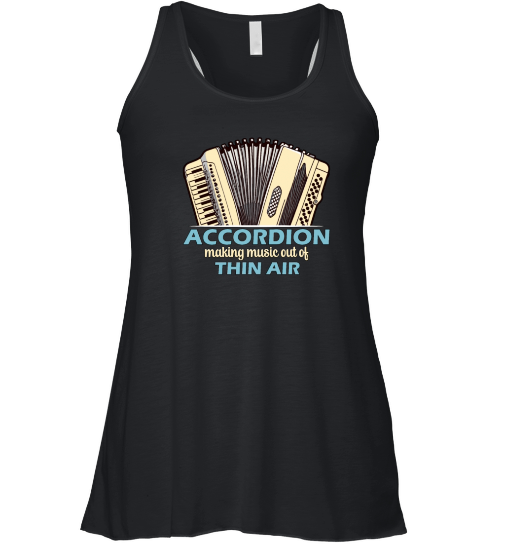 Accordion Making Music Out Of Wind Instrument Women's Flowy Tank Top