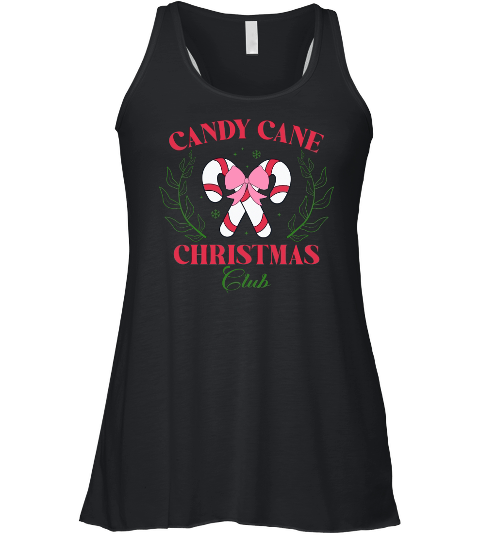 Christmas vintage candy club Women's Flowy Tank Top