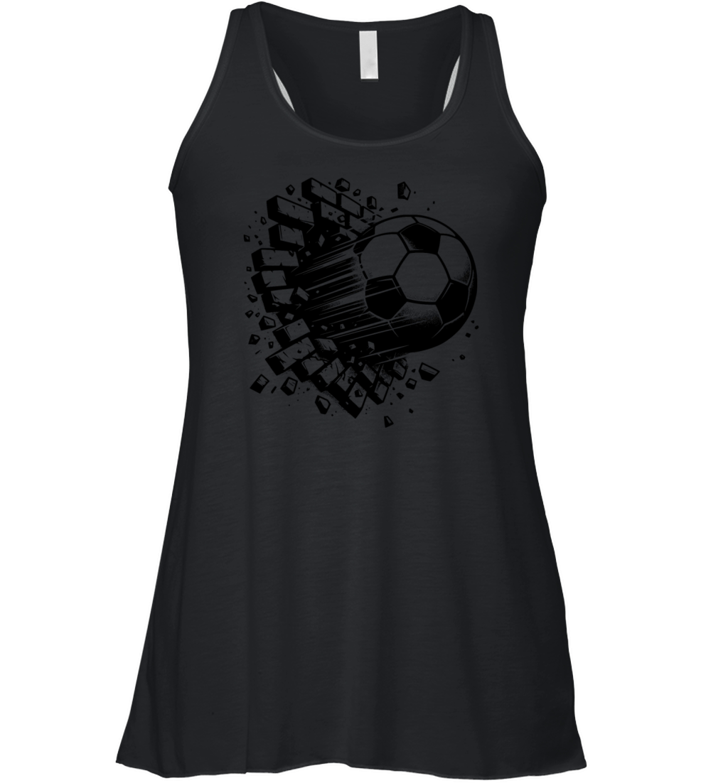 Hammer Soccer Shot Club Logo Wall Destruction Women's Flowy Tank Top