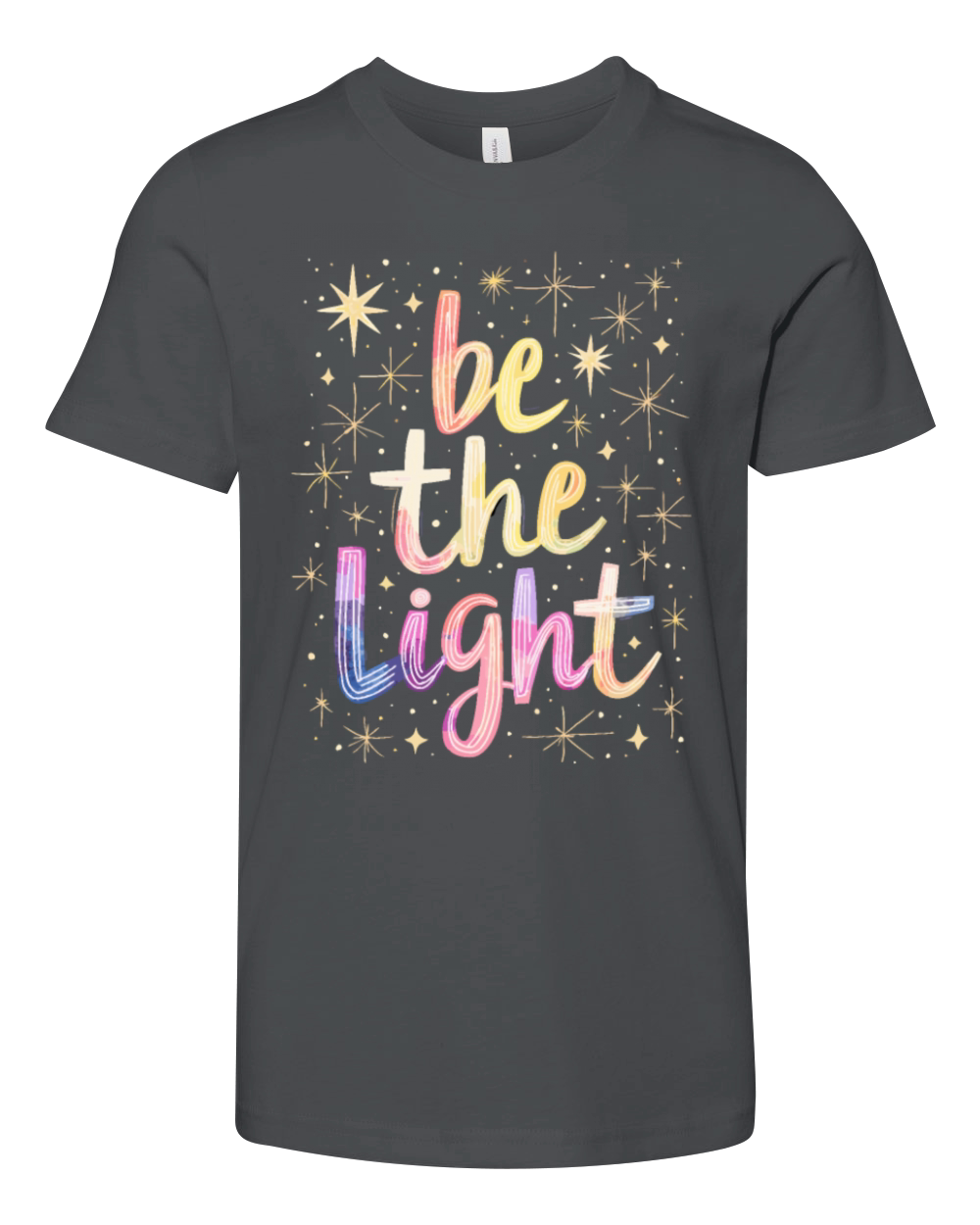 Be The Light - Christian Inspirational Quote Youth Unisex Jersey Tee
