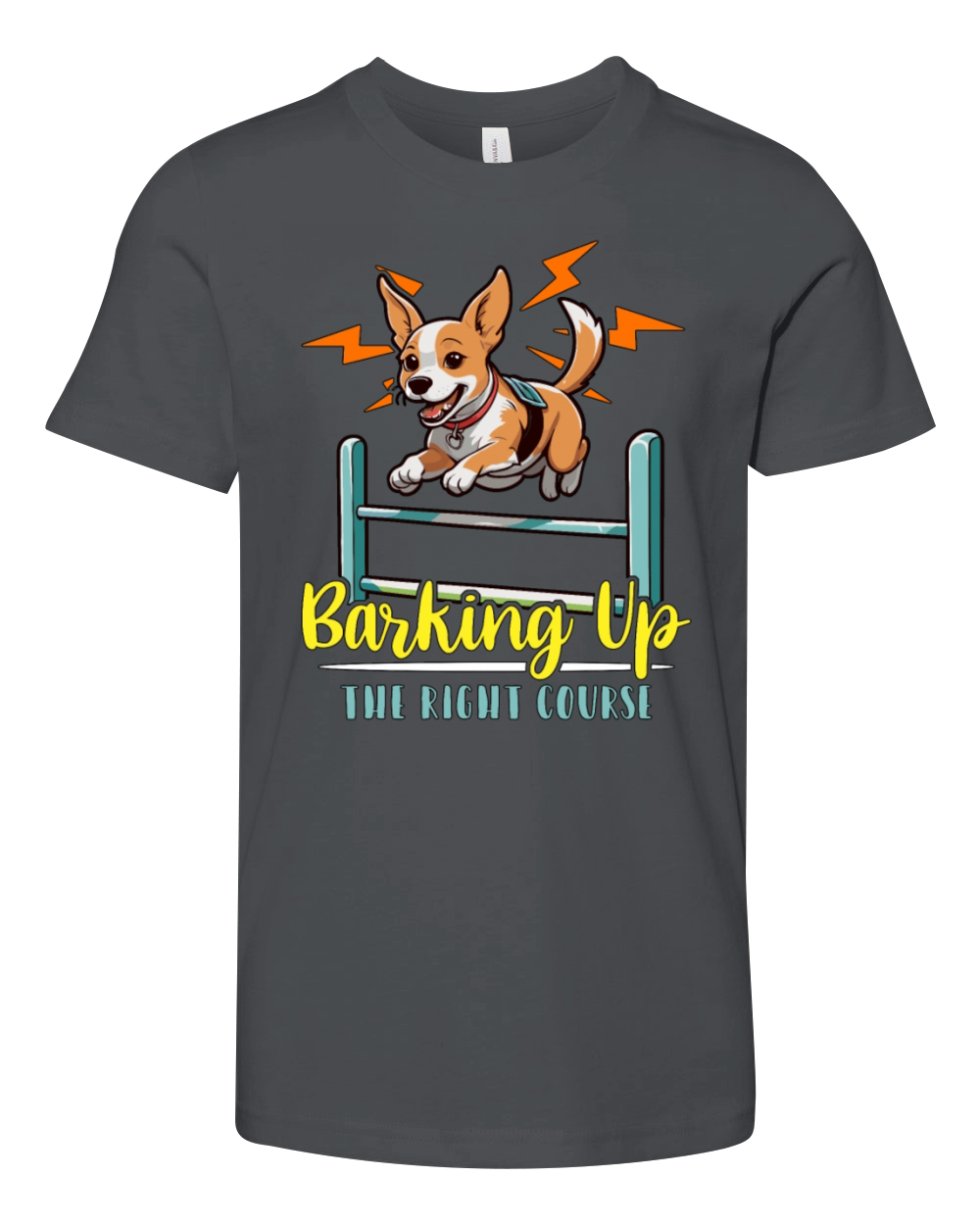 Dog Agility Training Barking Up The Animal Lover Youth Unisex Jersey Tee