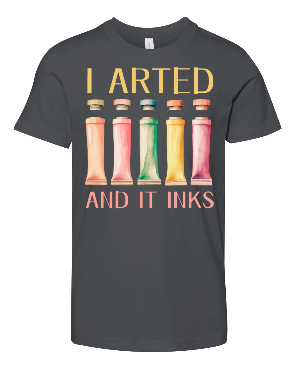 I Arted - Funny Artist Pun Youth Unisex Jersey Tee