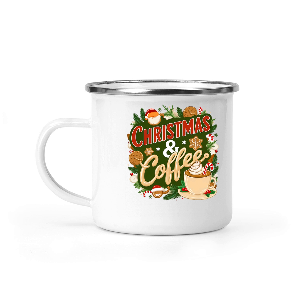 Christmas & coffee (2) Camping Mug