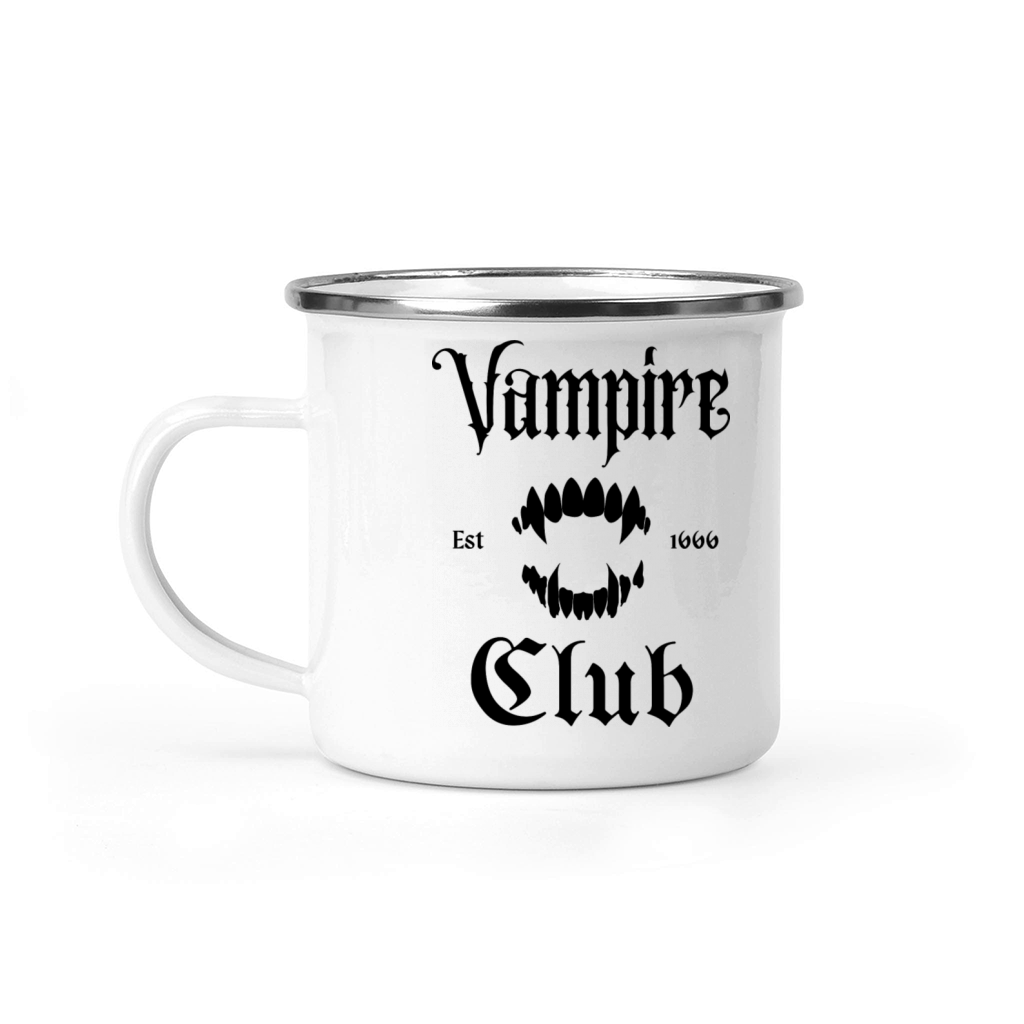 Vampire Club Est 1666 Halloween Fall Season Camping Mug