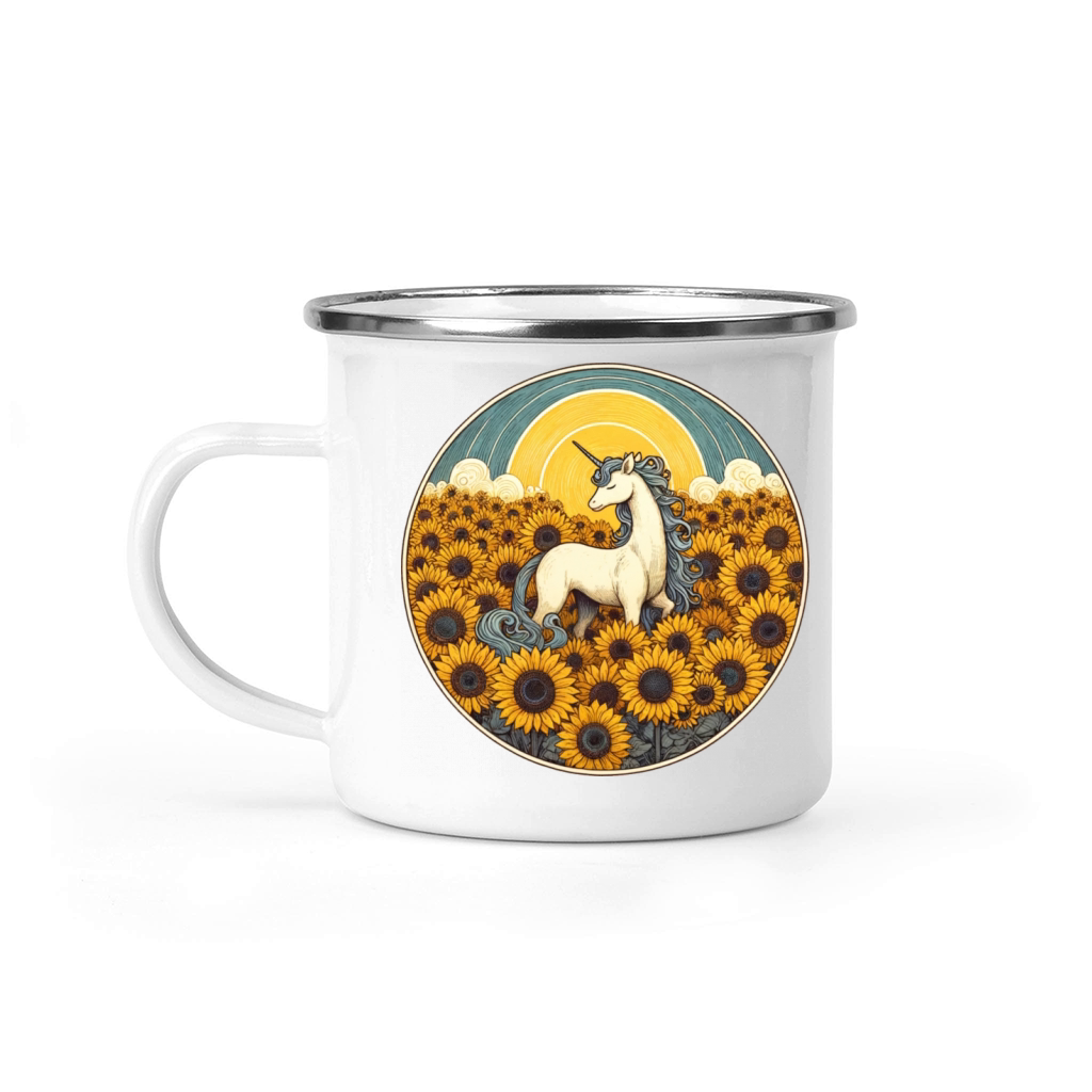 Vintage Unicorn Camping Mug