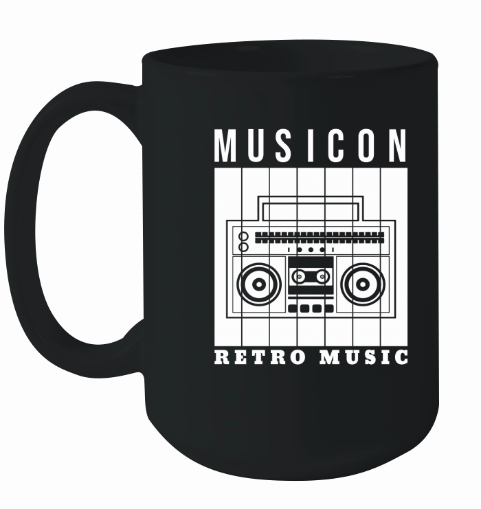 Musicon retro music (2) Ceramic Mug