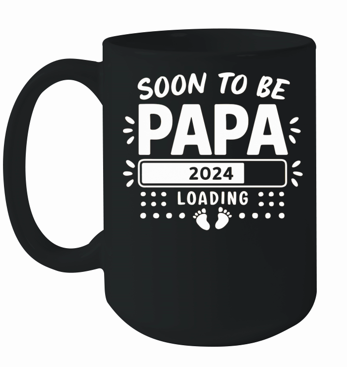 Soon to be papa 2024 loading Ceramic Mug