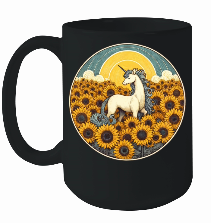 Vintage Unicorn Ceramic Mug