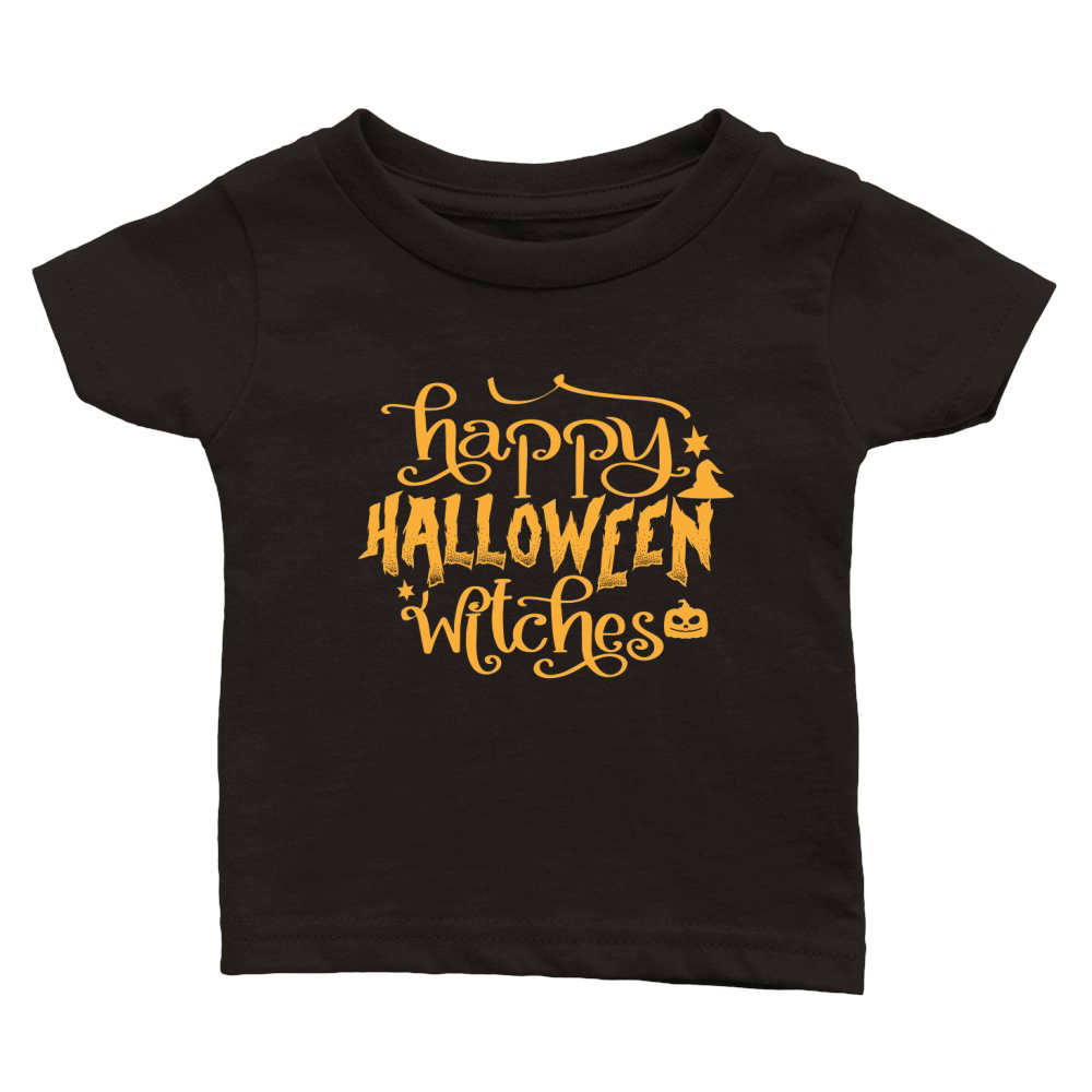 Happy Halloween Witches Classic Baby Crewneck T-shirt